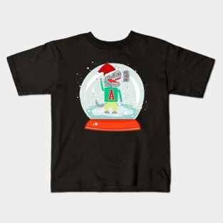 Dinosaur Snow Globe Kids T-Shirt